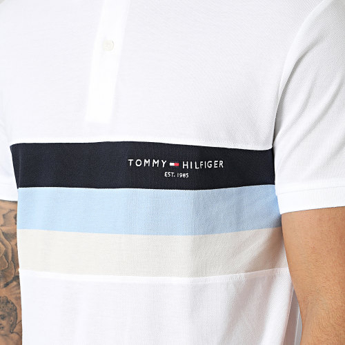 Polo Manches Courtes Chest Colourblock Slim 0766 Beige Clair