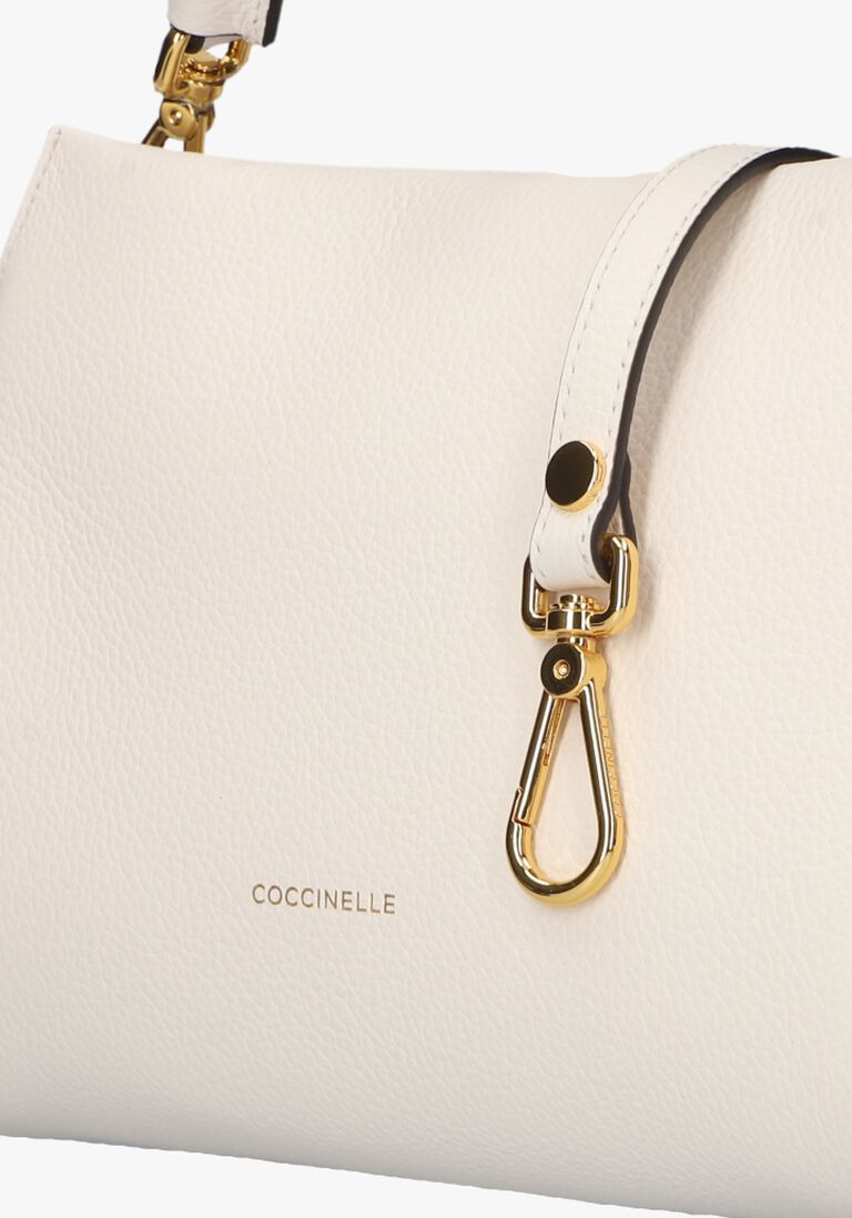 witte coccinelle schoudertas boheme grana double