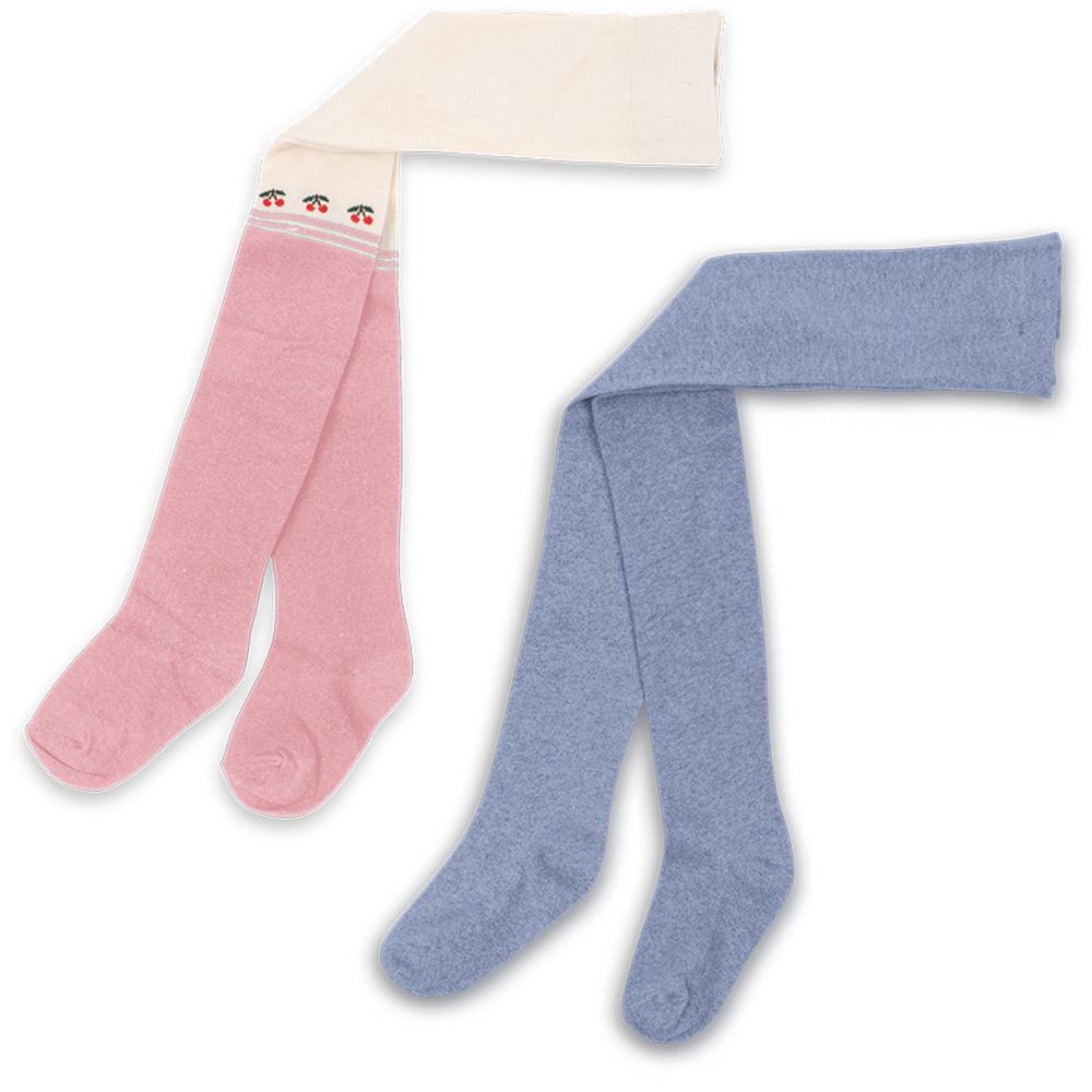 Køb Konges Sløjd Purple/Pink Dolphin 2 Pak Cherry Lurex Strømpebukser