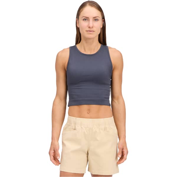 Débardeur escalade BLACK DIAMOND W SEAMLESS RIB TANK CHARCOAL