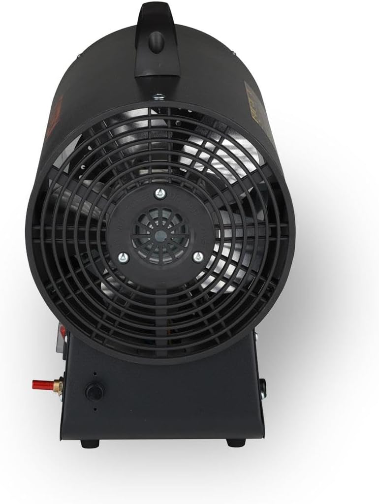 FUXTEC Gasheizkanone FX-GH33, Propan-Heizgerät, 30kW Leistung, 2,18kg/h Verbrauch, 360°C Luftstrom, Piezozündung, Überhitzungsschutz, 220–240V Betrieb, für Außenbereiche/gut belüftete Räume