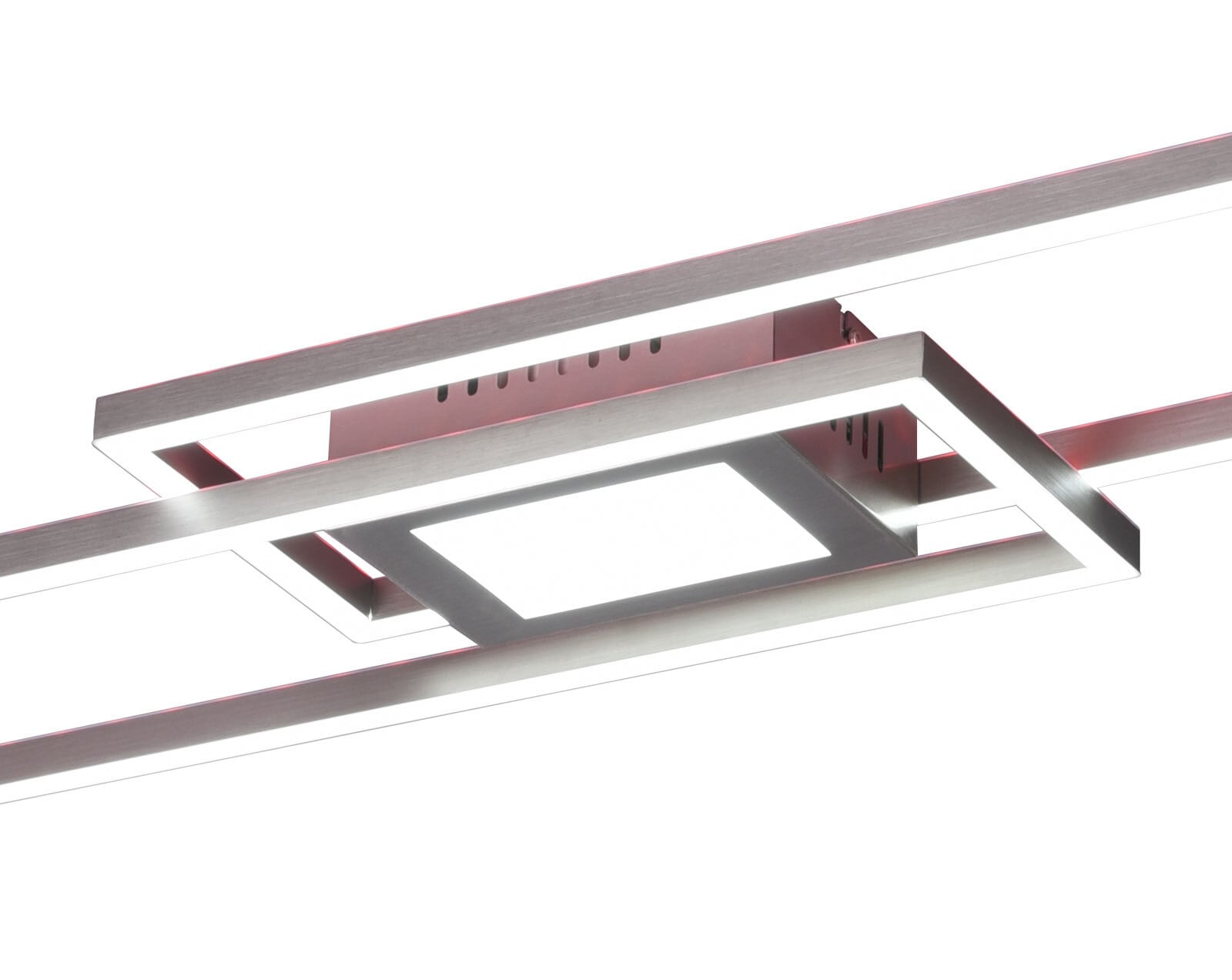 TRIO LED Deckenlampe GANADO 21 x 110 cm nickelfarbig