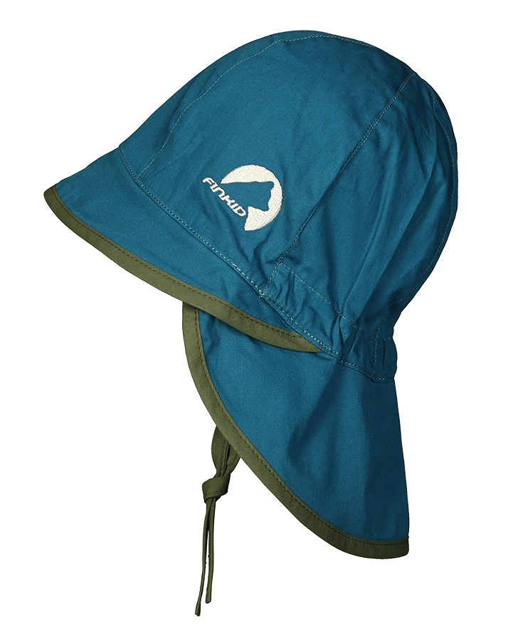 Sommerhut HELLE mit Nackenschutz in seaport/bronze green