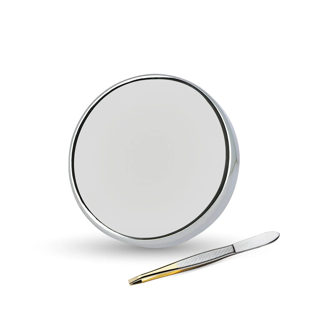 Miroir avec Ventouse ø8cm Grossissant X12   Pince à Epiler