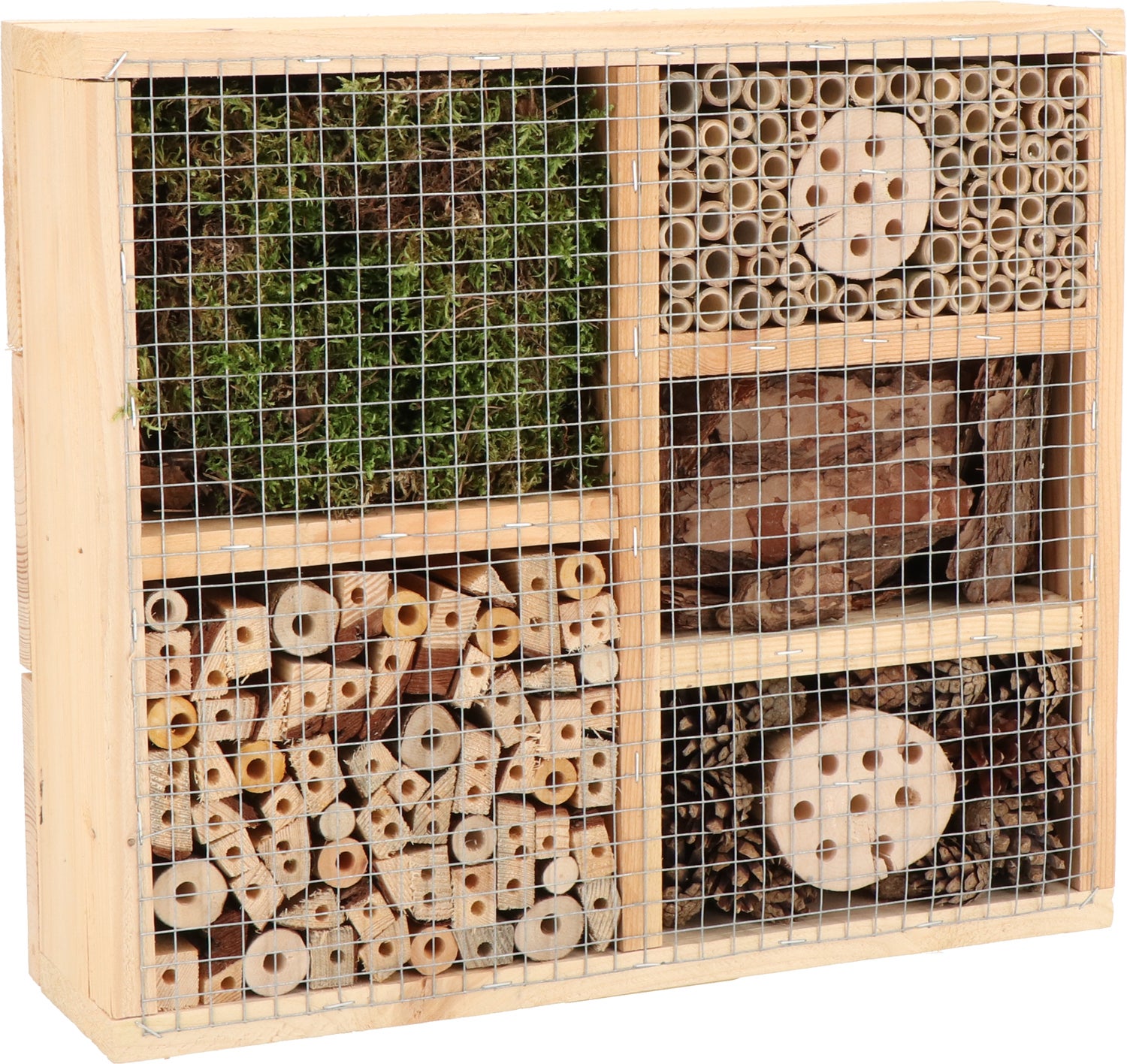 Intratuin insectenhotel vierkant 38 x 12 x 43 cm