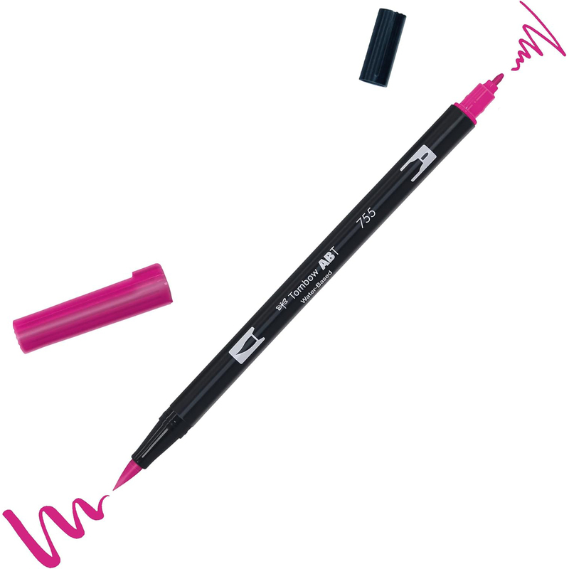 Tombow Pinselstift Dual Brush Pen ABT, 755 - rubine red