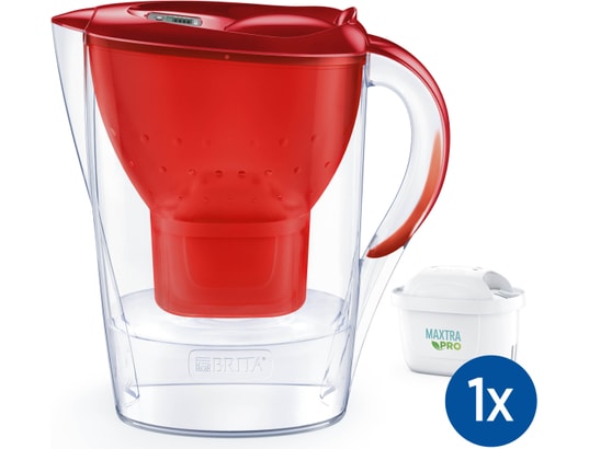 BRITA FRANCE - Carafe Marella rouge 1 cartouche MAXTRA PRO
