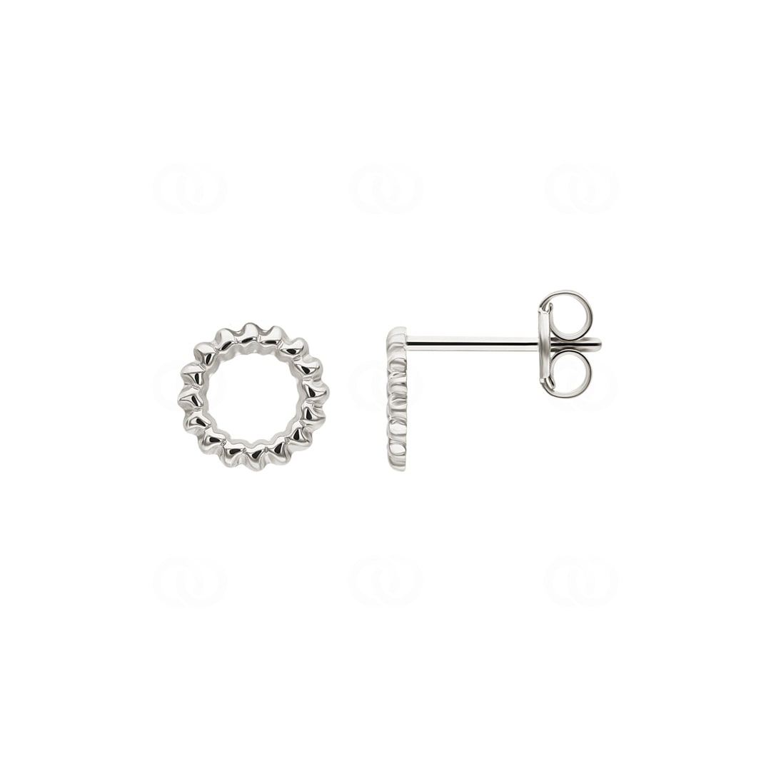 Ohrstecker 750/18 K Weissgold