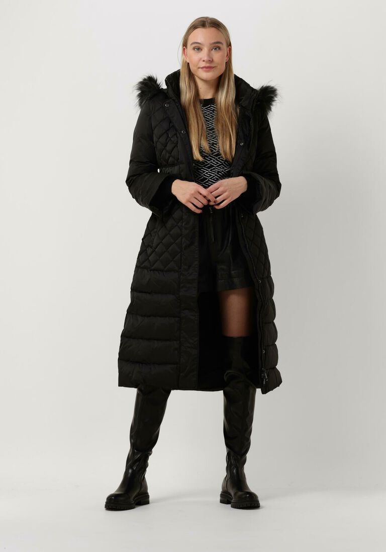 GUESS zwarte guess gewatteerde jas marlene down jacket