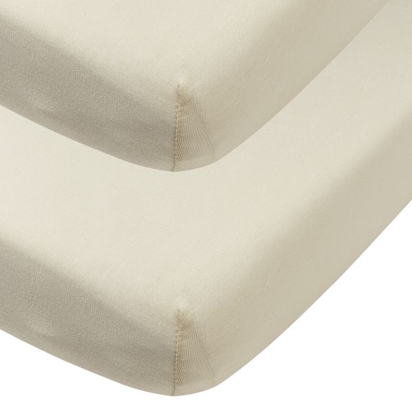 Meyco Baby Uni Hoeslaken Wieg - 2 Stuks - 40 x 80\/90 cm - Jersey