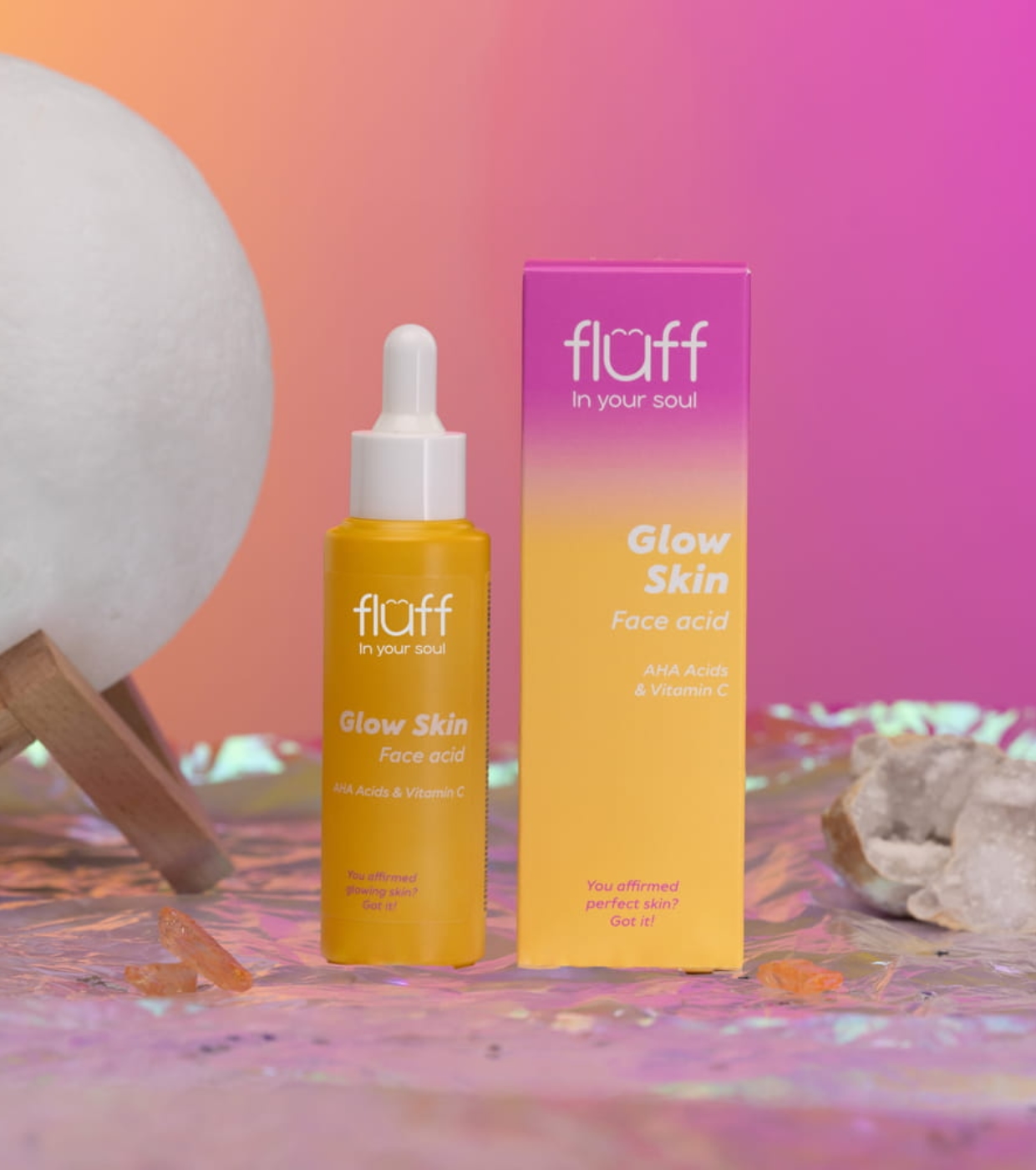 Fluff - *In Your Soul* - Peeling facial iluminador com vitamina C Glow Skin