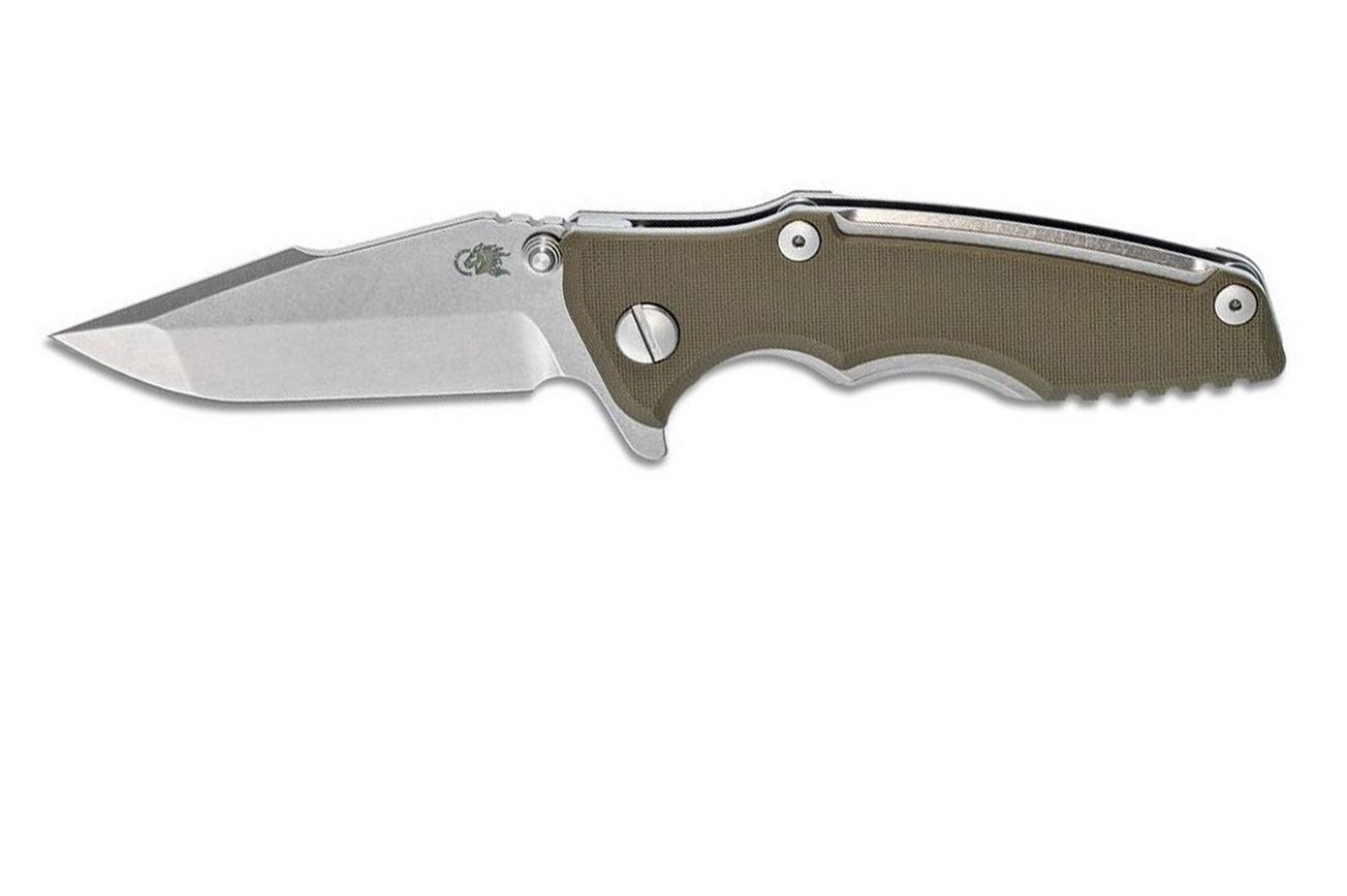 Rick Hinderer Eklipse 3.0” Spanto, CPM S35VN, OD Green zakmes
