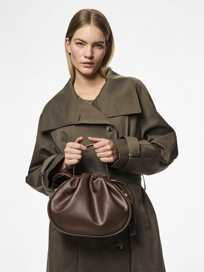 Pieces PCBALLOON LARGE BAG D2D Chicory coffee/structure