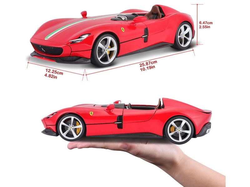 BBurago Ferrari Signature Monza SP1 Rot 1:18 Sammlermodell im Massstab 1:18