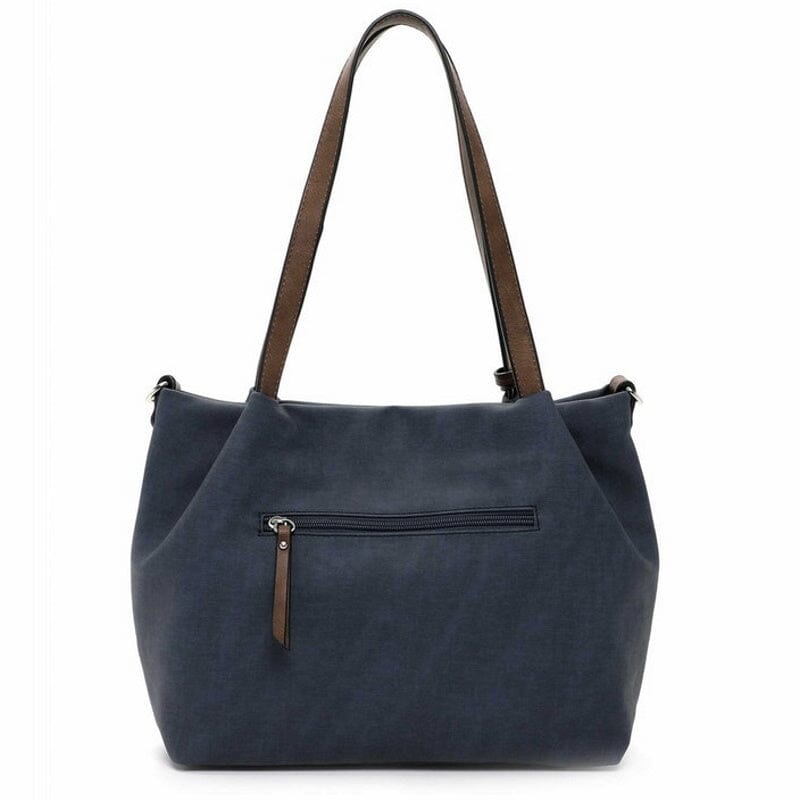 Emily & Noah Elke Bag in Bag Shopper M Blue Taupe