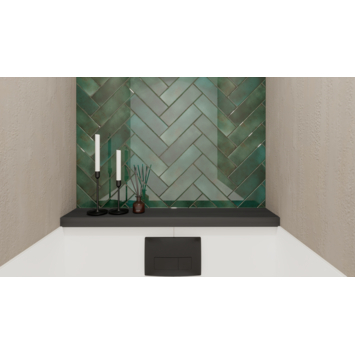 Wandtegel Lush groen 6,9 cm x 24 cm keramiek 0,53 m²