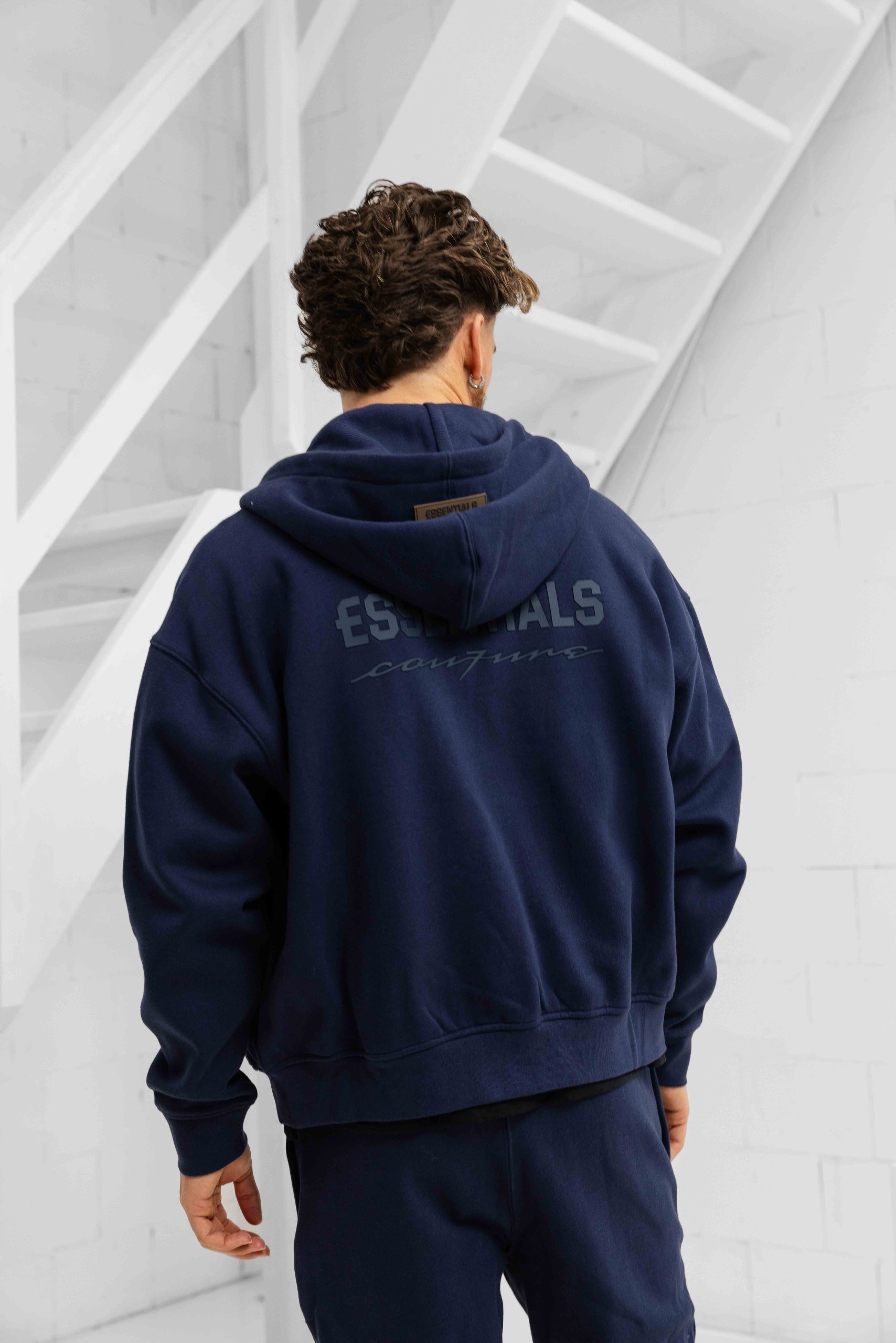 Cou7ure Essentials Basic Zipper Trainingspak Heren Donkerblauw