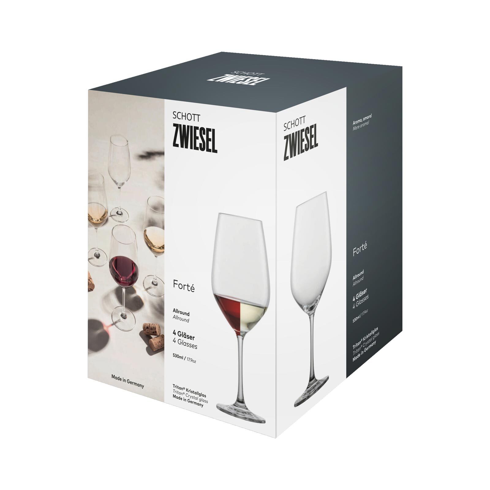 Schott Zwiesel Wassergläser / Rotweingläser Forté 530 ml 4er Set