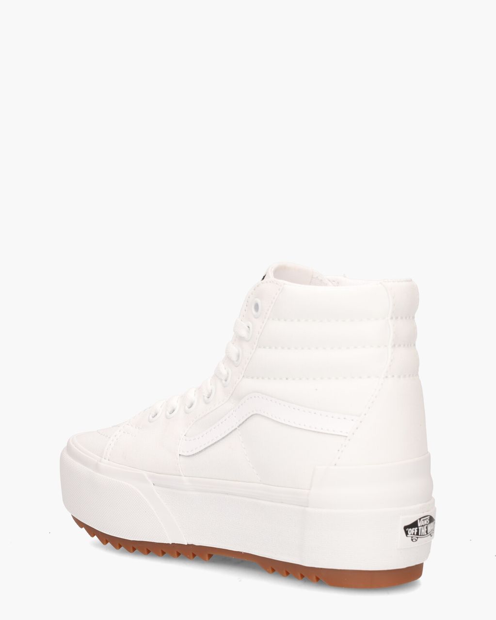 Vans SK8-Hi Stacked Canvas Wit Damessneakers