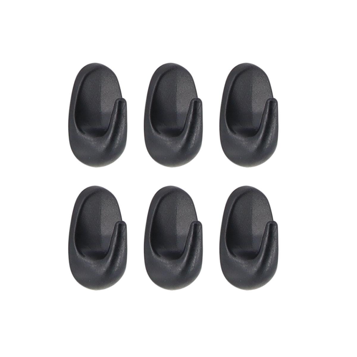 SET 6 CROCHETS 3M NOIR