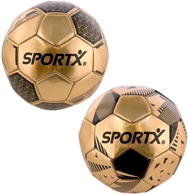 SportX - Mini Voetbal - Goud Metallic - PVC - 16 cm Diameter