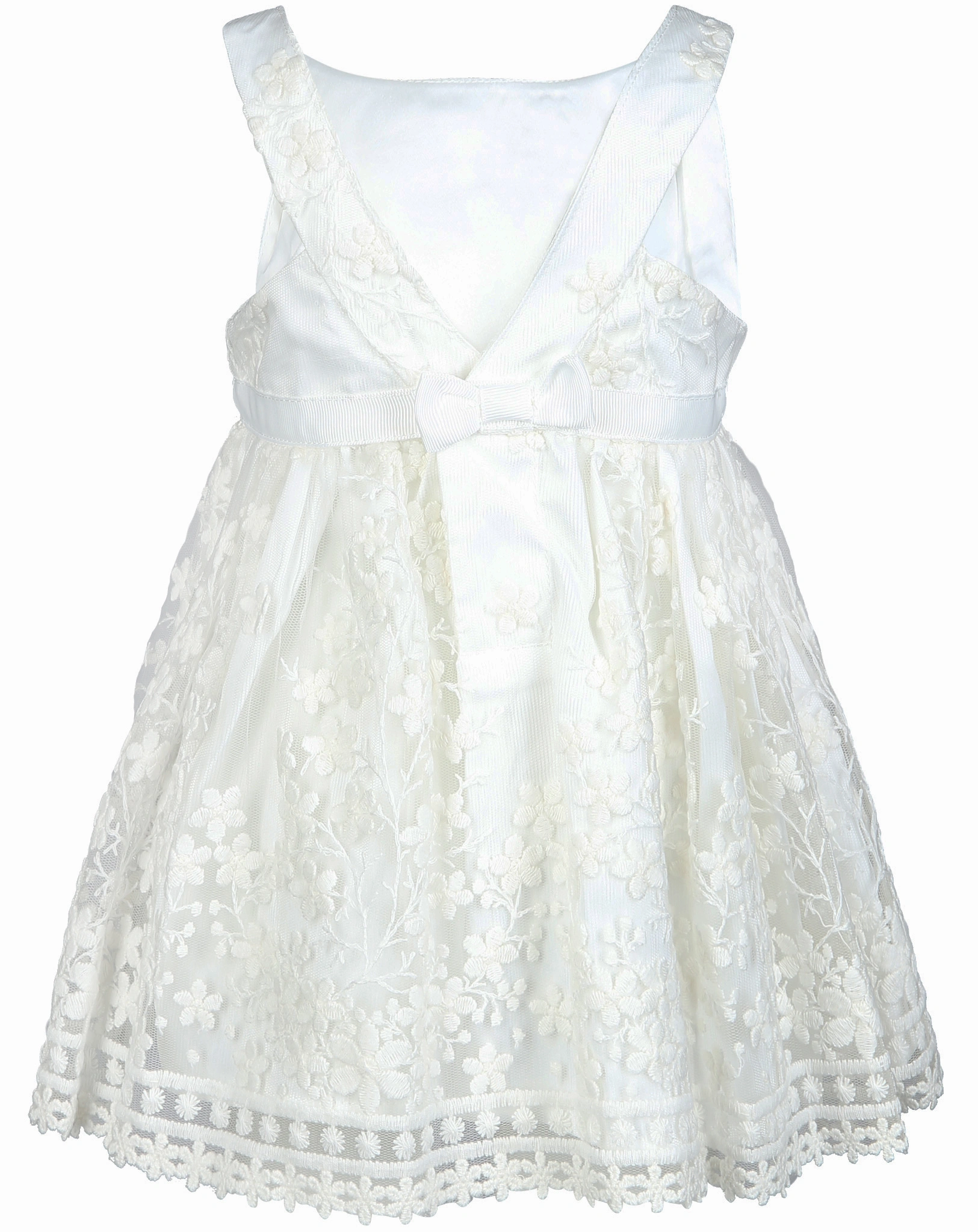 Tüll-Kleid FLOR bestickt in weiß