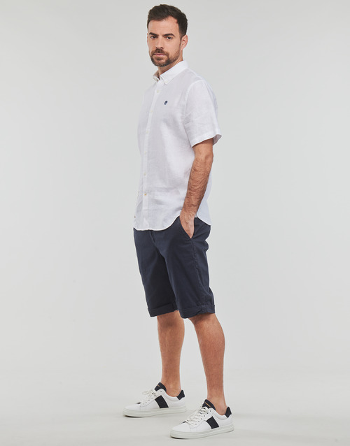 Timberland - SS MILL RIVER LINEN SHIRT SLIM - Blanc
