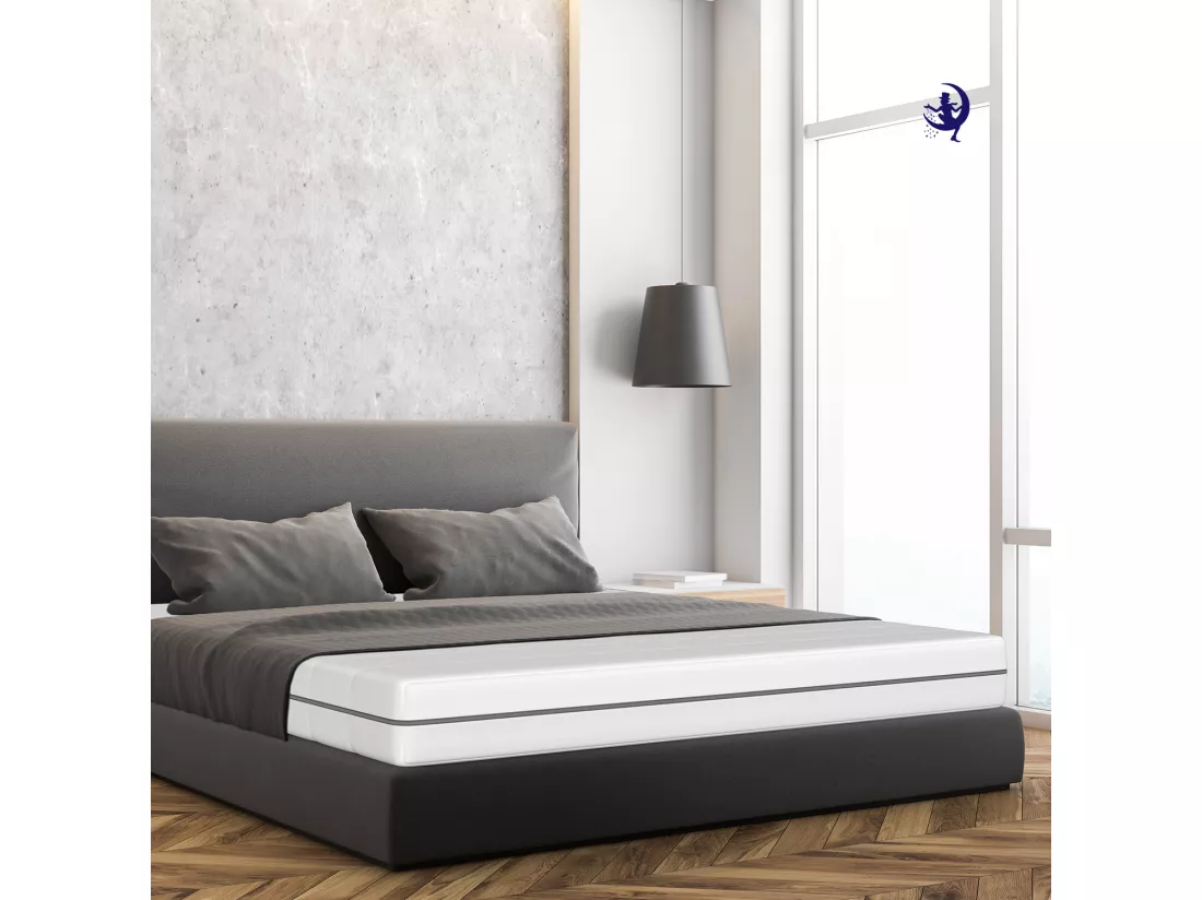 Matelas 140x190 en Mousse Froide 7 Zones 18cm- Confort Ergonomique et Hypoallergénique