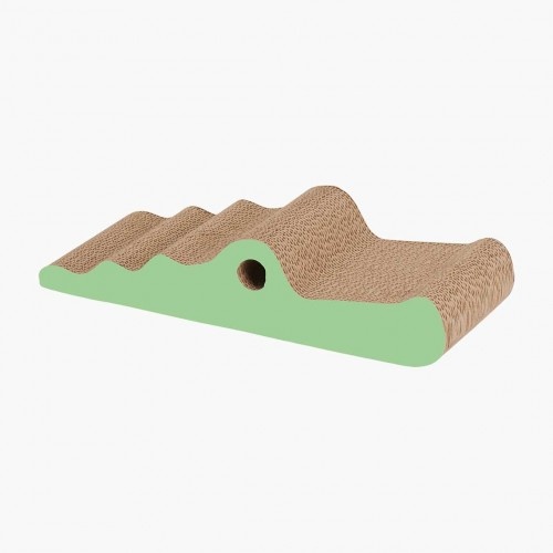 Poste arranhador para crocodilo de zoológico, verde