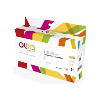 Cartouche compatible HP 913A - pack de 4 - cyan, magenta, jaune, noir - OWA