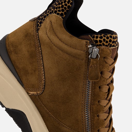 Gabor Rollingsoft Veterboots cognac Suede