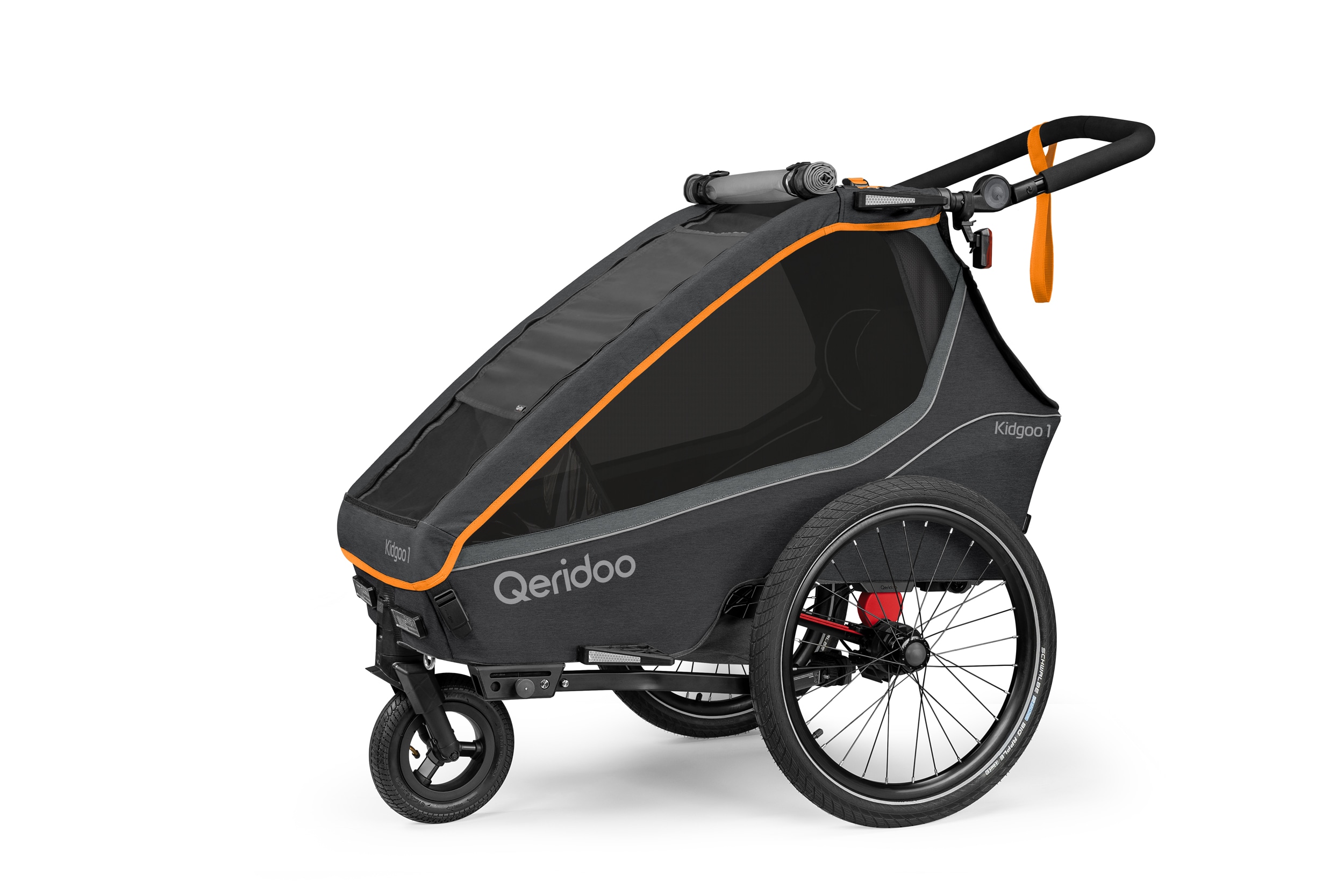 Qeridoo Fahrradanhänger Kidgoo 1 Fidlock Edition Baby Winter Set