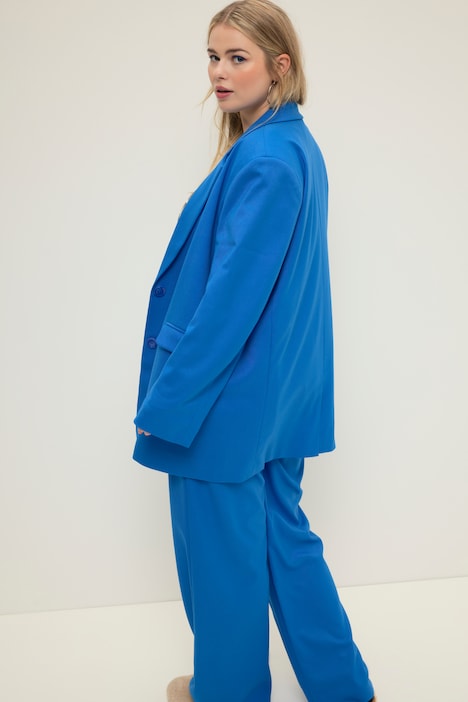 Blazer, oversized, Revers