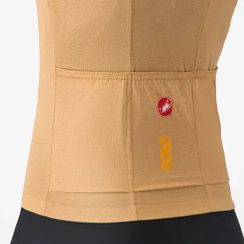 Castelli Unlimited Fietsshirt Korte Mouwen Bruin Dames