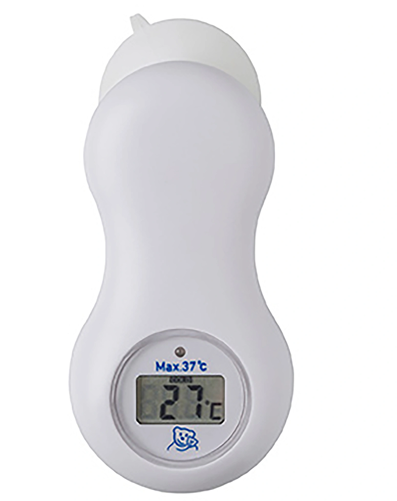 Badethermometer DIGITAL mit Saugnapf (12,5cm) in weiß