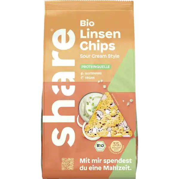 Bio Linsenchips Sour Cream Style