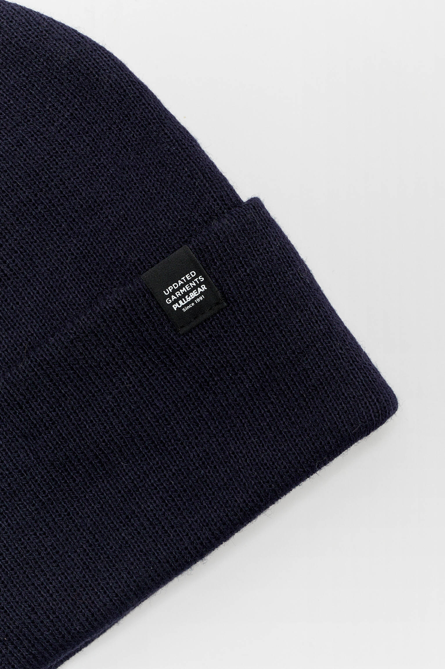 Conjunto de 2 gorros de tricô básicos - marrom/azul
