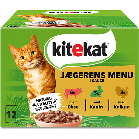 Vådfoder i sovs m. kanin, kalkun og okse