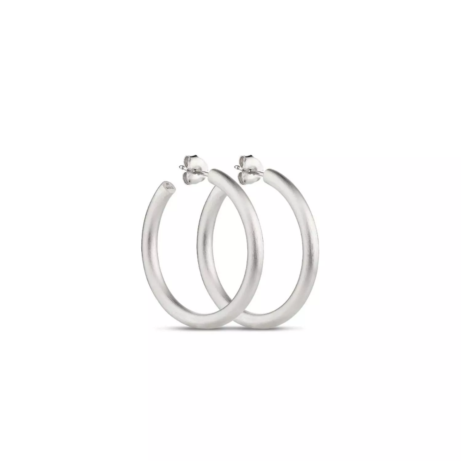 Jane Kønig Slender Hoop Ørering Single Sølv JKSHAW19-S