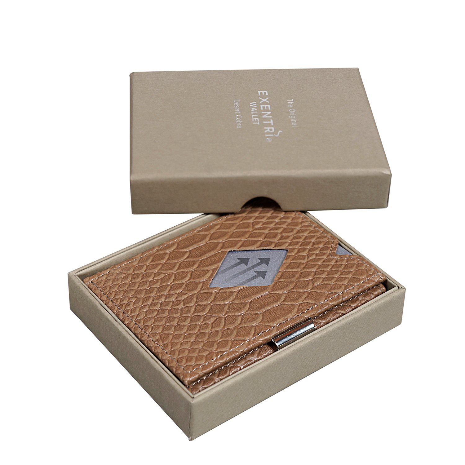 Exentri Leather Wallet RFID desert cobra
