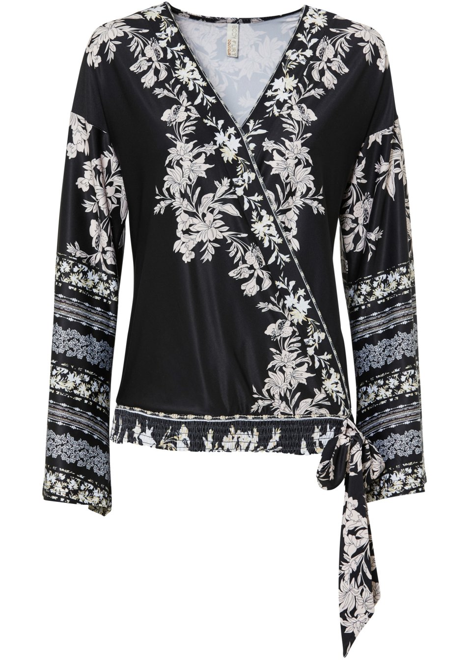 Blouse portefeuille en jersey