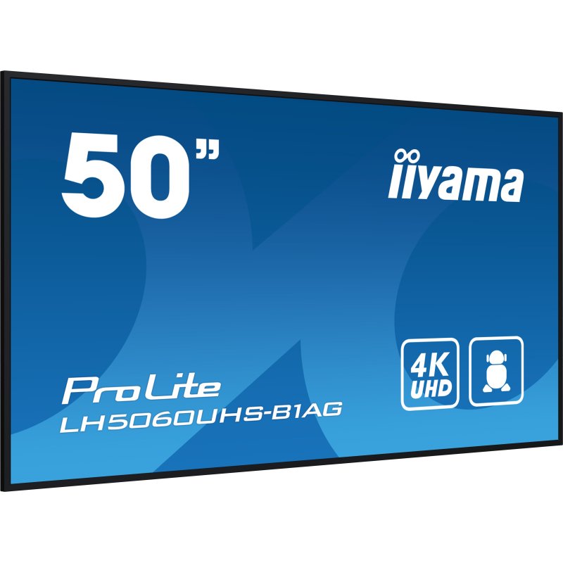 iiyama LH5060UHS-B1AG Écran d'affichage dynamique Carte A numérique 125,7 cm (49.5