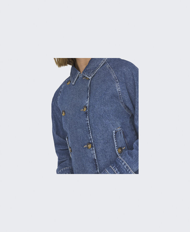 ONLY ONLAPRIL SHORT DNM TRENCH AKM Blå