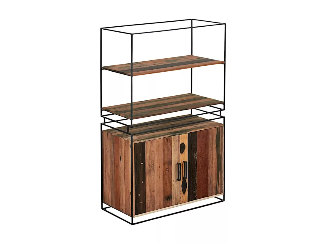 Vaisselier bois 2 portes bois recyclé SAMPAN