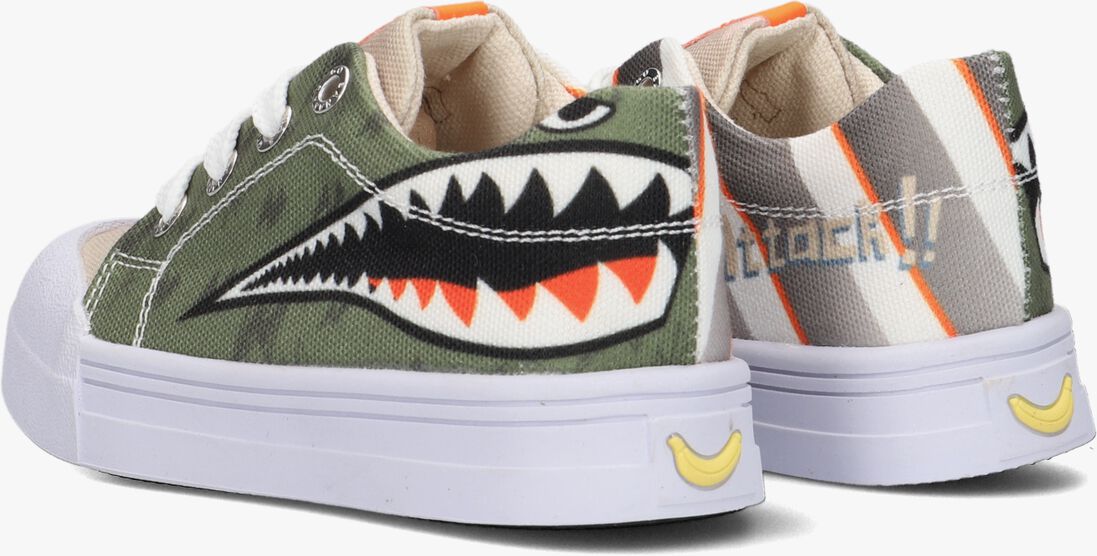 GO BANANAS groene go bananas lage sneakers shark