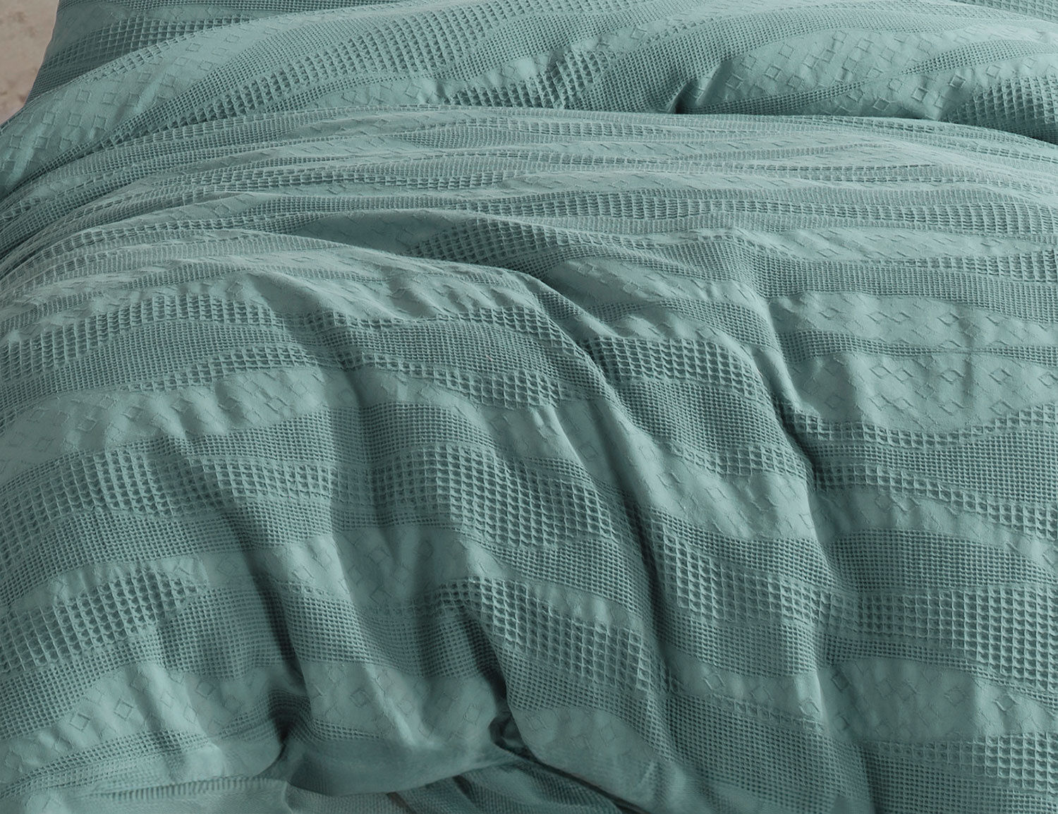 Bettwäsche mit Piqué Jacquard Muster