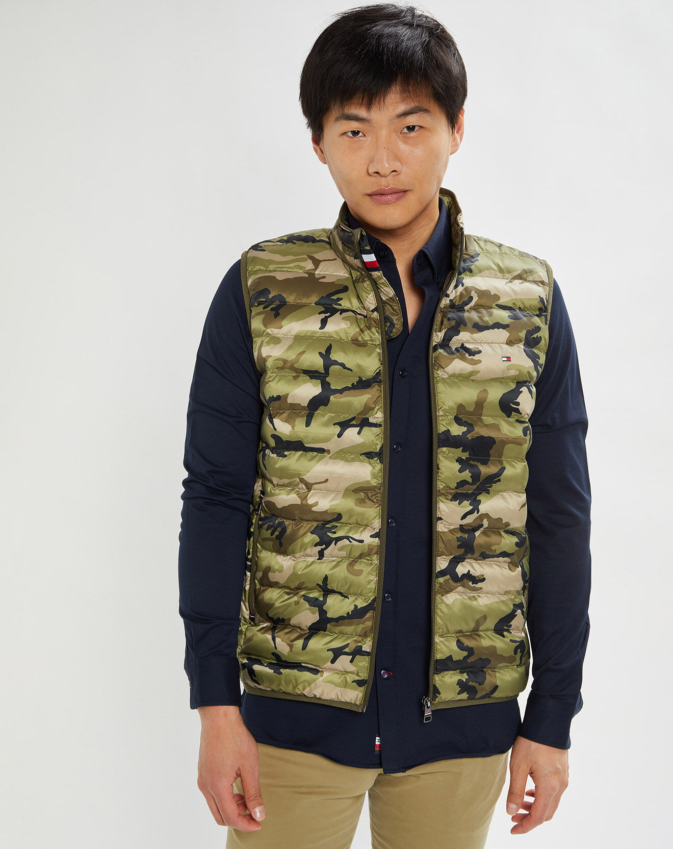 Tommy Hilfiger Doudoune sans manches Packable Recycled camouflage kaki