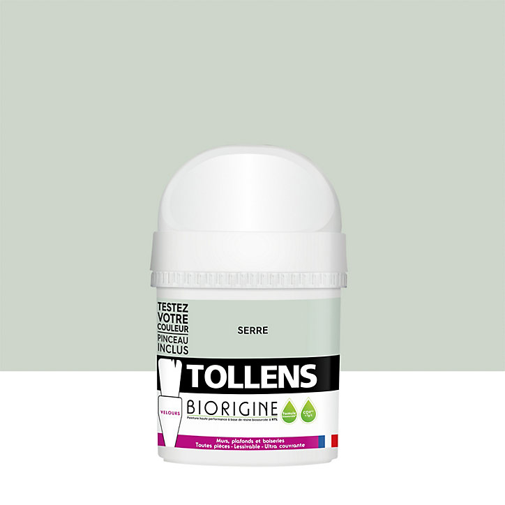 Testeur de peinture murs et plafonds Biorigine Tollens velours serre 50ml