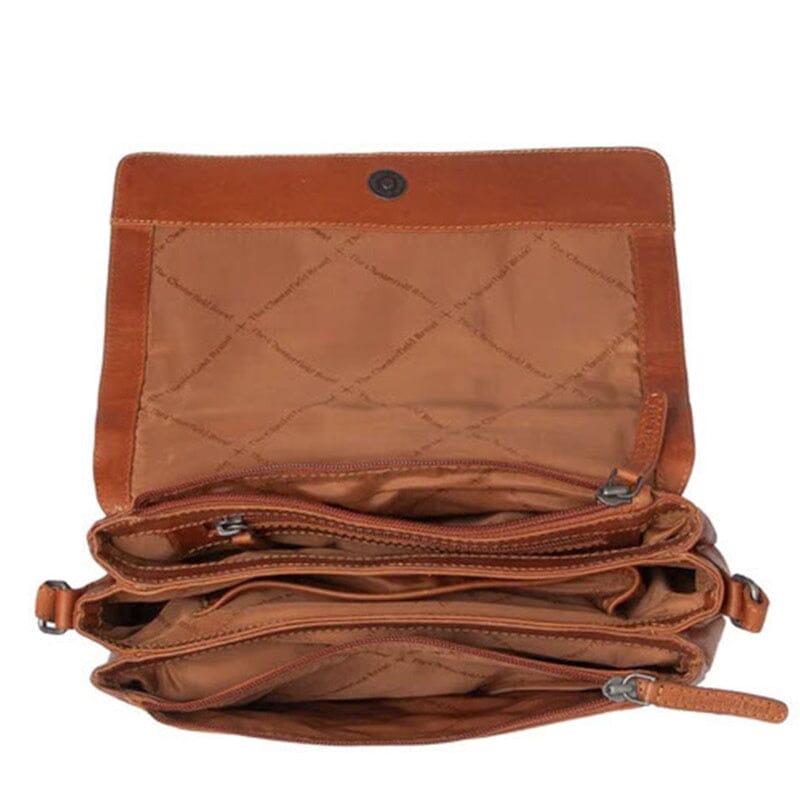 Chesterfield Brand Laverton Schoudertas Cognac