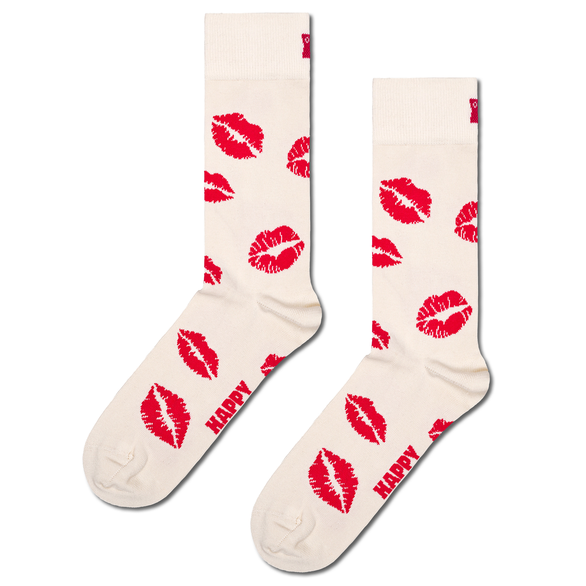 KISSES - Chaussettes en coton mélangé | Blanc